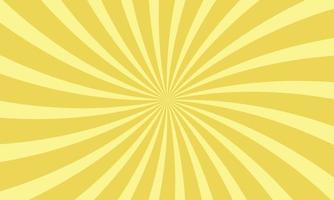 Simple yellow comic background wit curve. Pop art style. vector