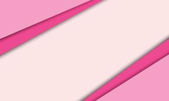 Paper cut pink color background. vector