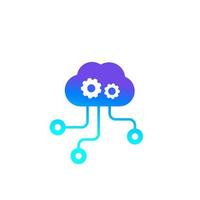 Edge computing technologies icon vector