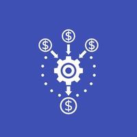 cash flow optimization icon vector