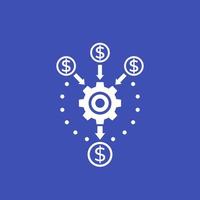 cash flow optimization icon vector