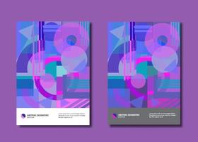 Set of abstract geometric vector