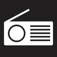 El logotipo de radio se puede utilizar para logotipos comunitarios, logotipos de empresas, fondos de pantalla, pancartas, folletos y otros vector