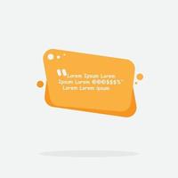 Quote box frame with orange color. Quote box icon. Texting quote boxes. Blank template quote text info design boxes quotation bubble blog quotes symbols. Creative vector banner illustration.