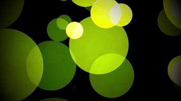 Abstract motion background colorful yellow green bokeh video