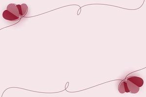 Minimalist happy valentine's day background vector