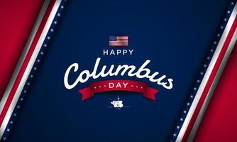 Columbus Day Background Design. vector