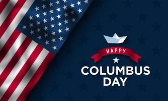 Columbus Day Background Design. vector