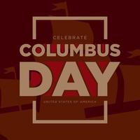 Columbus Day Background Design. vector