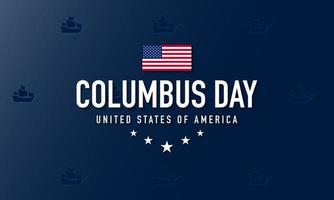 Columbus Day Background Design. vector