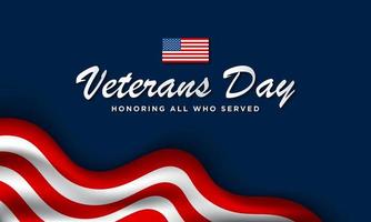 Veterans Day Background Design. vector