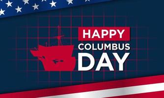 Columbus Day Background Design. Vector Illustration.