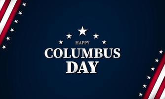 Columbus Day Background Design. vector