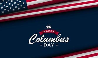 Columbus Day Background Design. vector