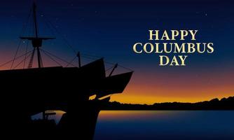 Columbus Day Background Design. Vector Illustration.