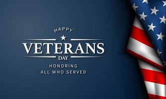 Veterans Day Background Design. vector