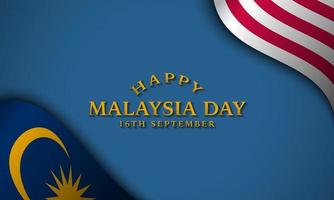 Malaysia Day Background Design. Vector Illustration.