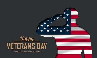 Veterans Day Background Design. vector