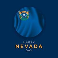 Nevada Day Background Design. vector