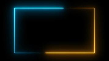 populaire boucle abstrait arrière-plan sans couture boucle ultraviolet fluorescent 4k lueur fluorescente lignes abstraites néon web fond boîte modèle écran led technologie de projection