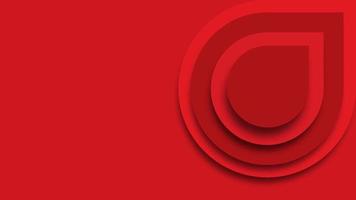 3D animation abstract red background. Red geometric texture. blank space for text. video