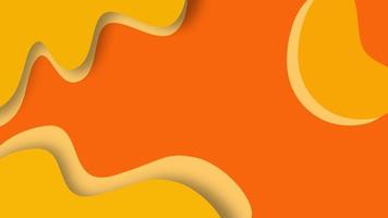 minimal abstract shape background with yellow color. Dynamic style banner design video