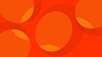abstrato mínimo com cor laranja. design de banner de estilo dinâmico video