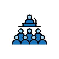 business training conference icon vector