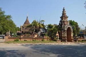 WAT LOK MOLI CHIANG MAI THAILAND10 JANUARY 2020It is not known when the temple was built but it is first mentioned in a charter in1367 CE.The sixth king of the Mangrai dynastyKing Kuena 13551385 photo