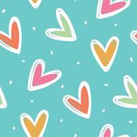 Heart seamless pattern. Heart background vector