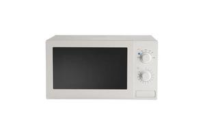 one microwave oven on a white background photo