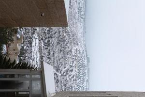 Snow in Jerusalem and the surrounding mountains photo