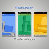 set of ui material design background vector