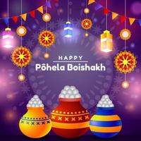 Happy Pohela Boishakh Background vector