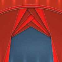 Colorful curtains drapes in material design style vector