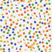 Colorfull confetti vector seamless  background.