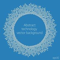 Vector circuit circle background