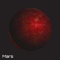 Abstract background with Mars Planet vector