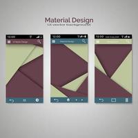 set of ui material design background vector