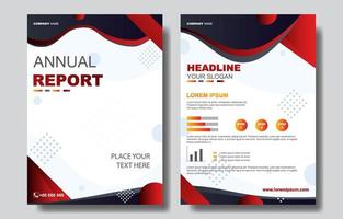 Elegant Annual Report Template vector