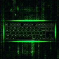 Virtual keyboard background vector