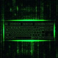 Virtual keyboard background vector