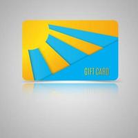 gift card templat vector