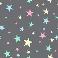 Cute seamless pattern with stars vector