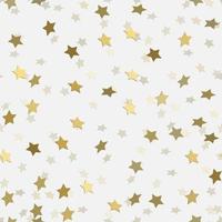 Abstract white modern seamless pattern with gold stars. vector