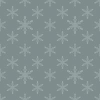 grey seamless snowflake pattern vector