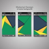 set of ui material design background vector