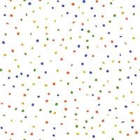 Colorfull confetti vector seamless  background.