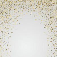 Gold 3d stars on white background vector