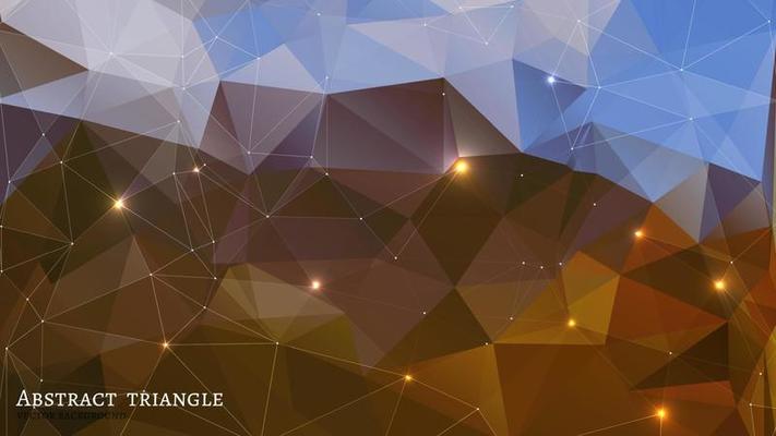 Abstract Triangle Geometrical Multicolored Background